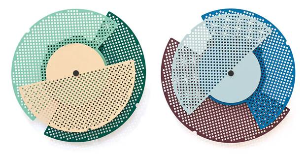 Абстрактные часы от студии Raw Color 