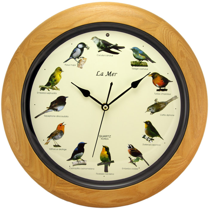 Часы пение птиц. Часы настенные la mer gc003001. Настенные часы la mer GC 009006. Часы la mer птицы. La mer часы настенные.