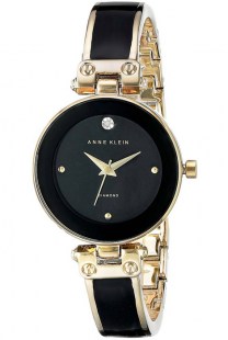 Женские кварцевые часы Anne Klein 1980BKGB коллекции Diamond Dial
