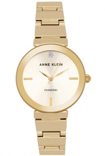 Женские кварцевые часы Anne Klein 2434CHGB коллекции Diamond Dial