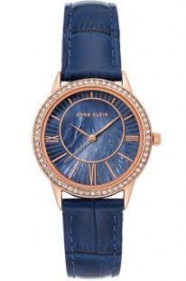 Женские кварцевые часы Anne Klein 3688RGNV коллекции Leather