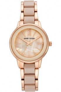 Женские кварцевые часы Anne Klein 3878BHRG коллекции Plastic