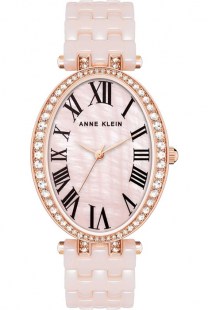 Женские кварцевые часы Anne Klein 3900RGLP коллекции Ceramic