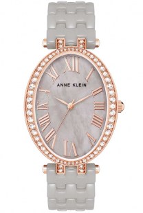 Женские кварцевые часы Anne Klein 3900RGTP коллекции Ceramic