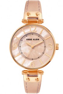 Женские кварцевые часы Anne Klein 9168RGBH коллекции Leather