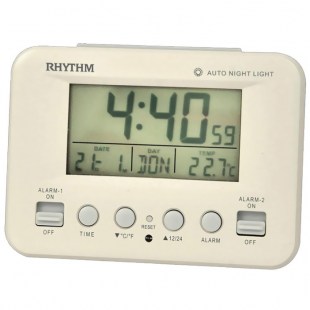 Будильник Rhythm LCT100NR03 с цифровой индикацией