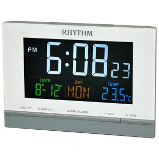 Будильник Rhythm LCT088NR03 с цифровой индикацией